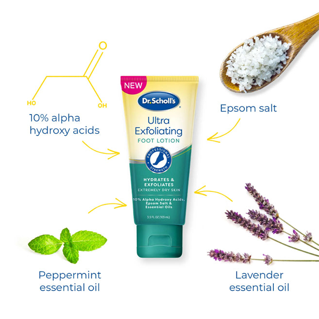 Dr. Scholl's Ultra Exfoliating Foot Lotion 103ml