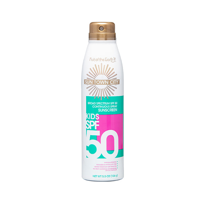Fruit of the Earth Sun Town City Kids SPF50 Spray 156g