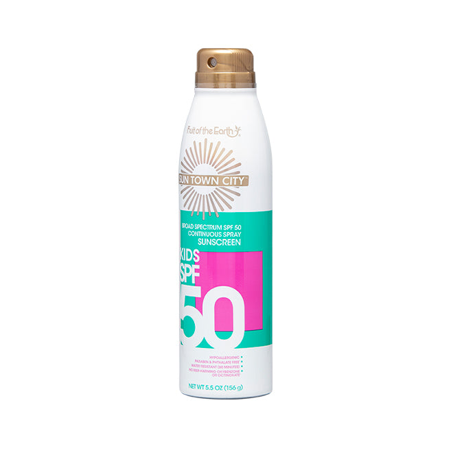 Fruit of the Earth Sun Town City Kids SPF50 Spray 156g