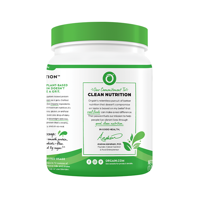 Orgain Protein Powder - PLANT BASED SWEET VANILLA BEAN