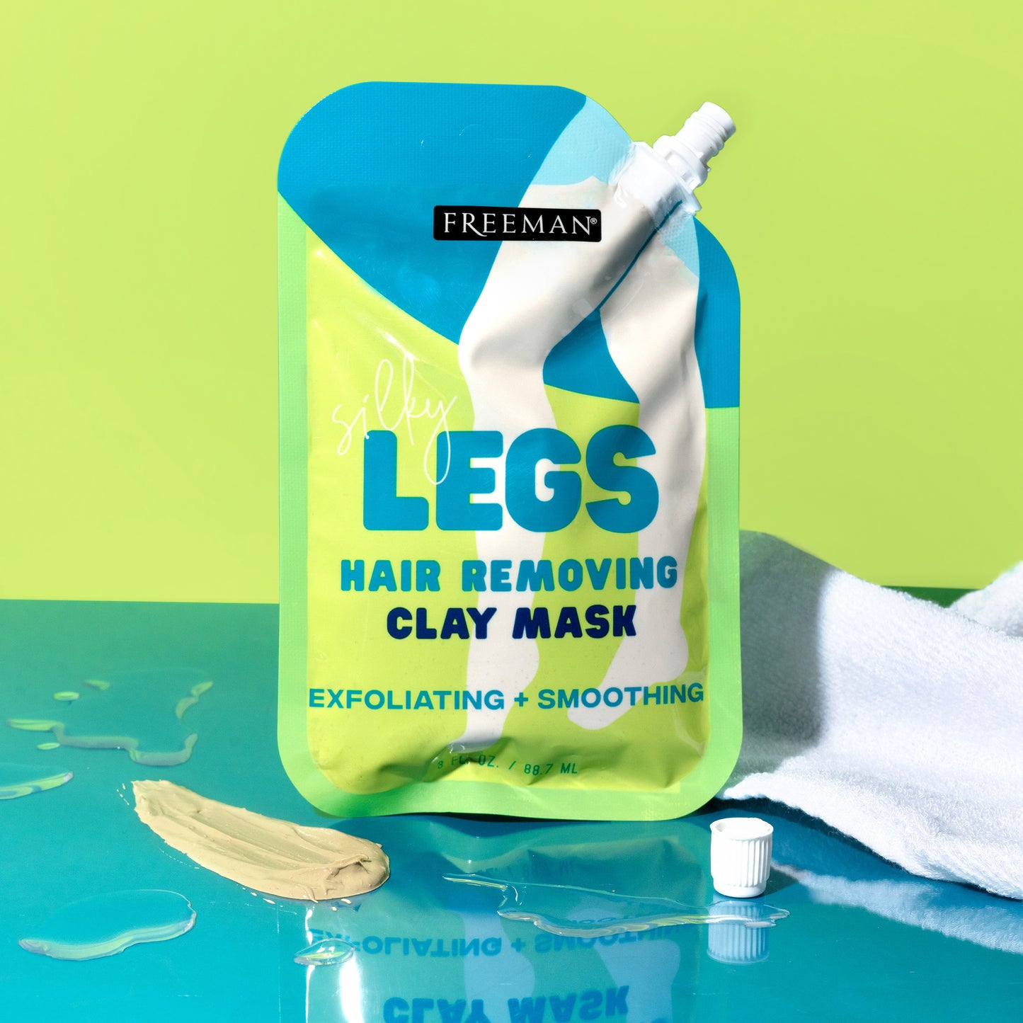 Freeman Beauty Silky Legs Hair Removing Clay Mask 3oz