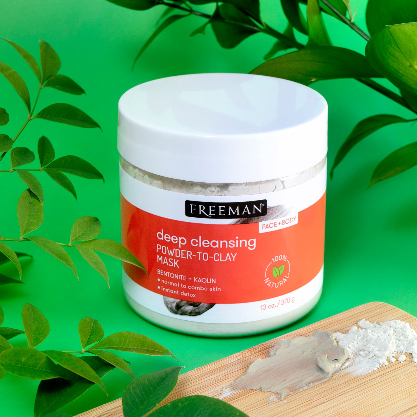 Freeman Beauty Deep Cleansing Powder-to-Clay Face & Body Mask 370g