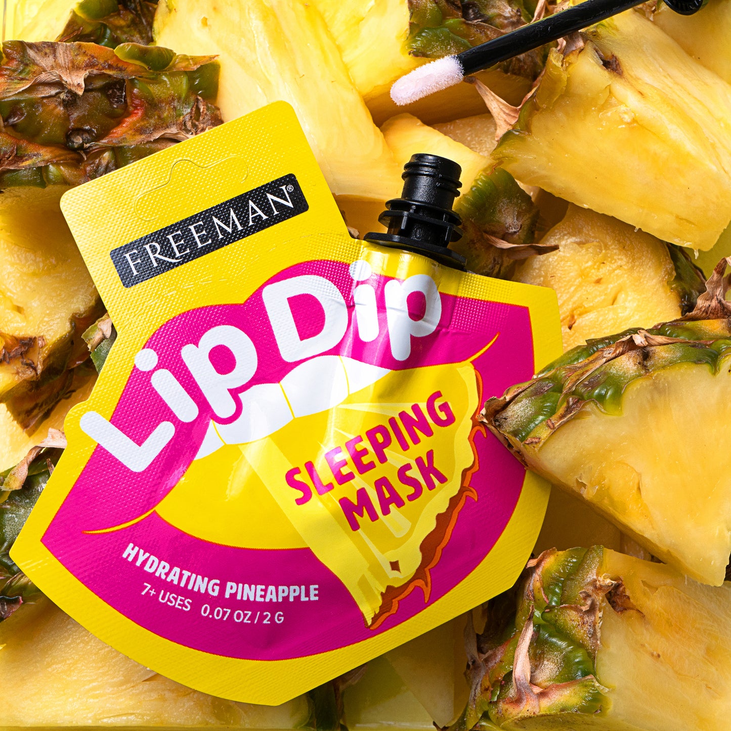 Freeman Beauty Lip Dip Hydrating Pineapple Sleeping Mask