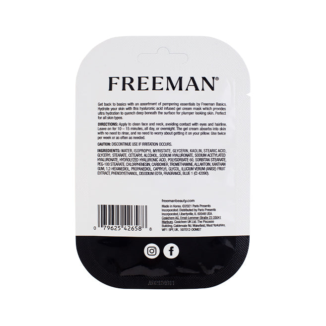 Freeman Basics Hydrating Hyaluronic Acid Gel Cream Mask 10ml