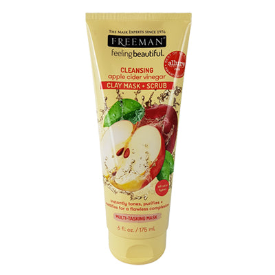 Freeman Beauty Apple Cider Vinegar Clay Mask + Scrub 175ml