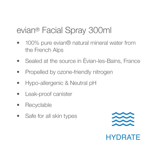 Evian® Brumisateur® Facial Spray 300ml [NEW]