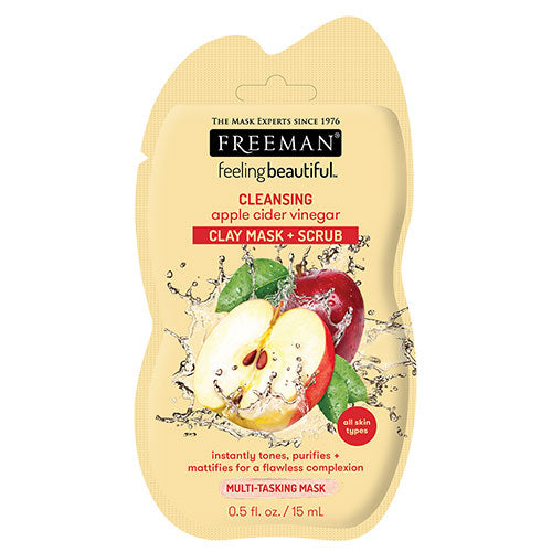 Freeman Beauty Apple Cider Vinegar Clay Mask + Scrub 15ml
