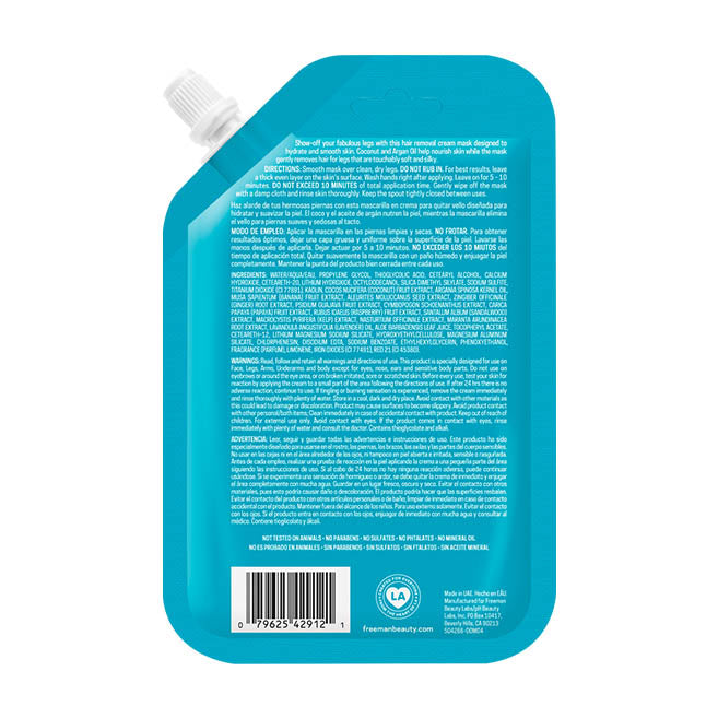 Freeman Beauty Silky Legs Hair Removing Cream Mask 3oz