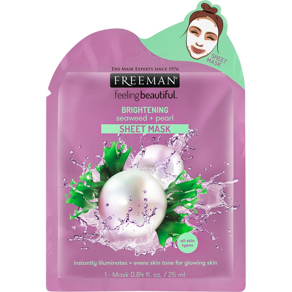 Freeman Beauty Brightening Seaweed + Pearl Sheet Mask