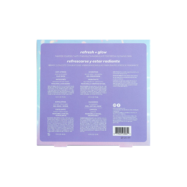 Freeman Beauty Refresh + Glow 5 Piece Face Mask Kit Limited Edition Set