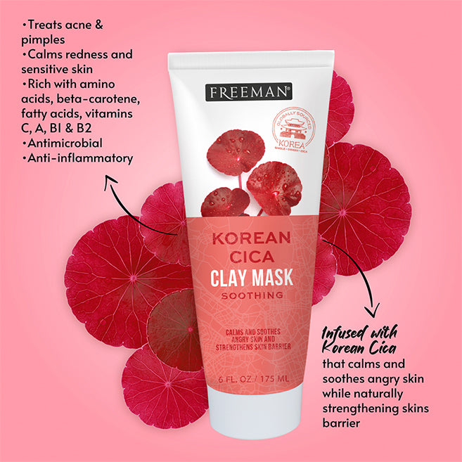 Freeman Beauty Soothing Korean Cica Clay Mask 175ml