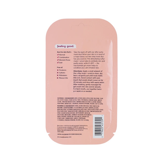 Freeman Beauty After Party Detox + Calm Mask Duo