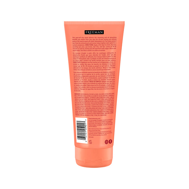 Freeman Clearing Sweet Tea + Lemon Peel-Off Clay Mask 175ml