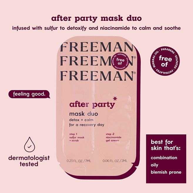 Freeman Beauty After Party Detox + Calm Mask Duo