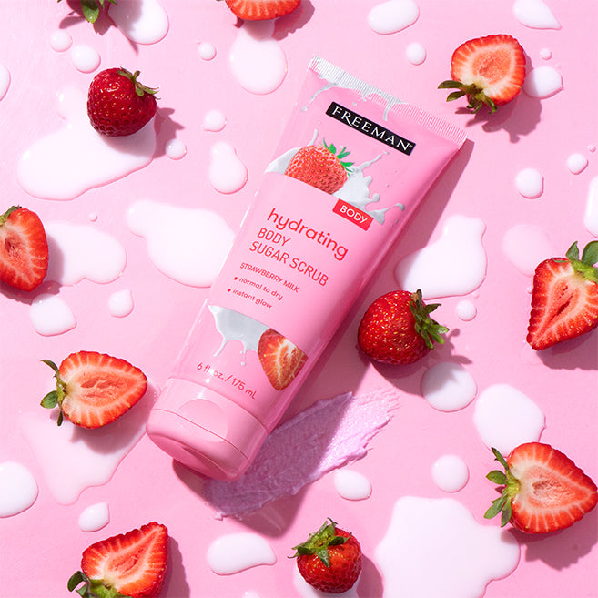 Freeman Beauty Hydrating Strawberry Milk Body Scrub 175ml