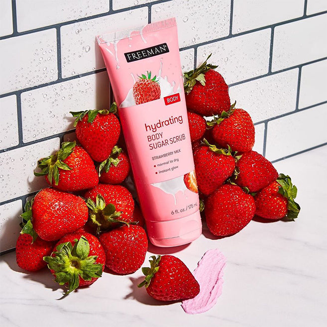 Freeman Beauty Hydrating Strawberry Milk Body Scrub 175ml