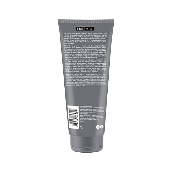 Freeman Beauty Exfoliating Charcoal & Black Sugar Gel Mask 175ml