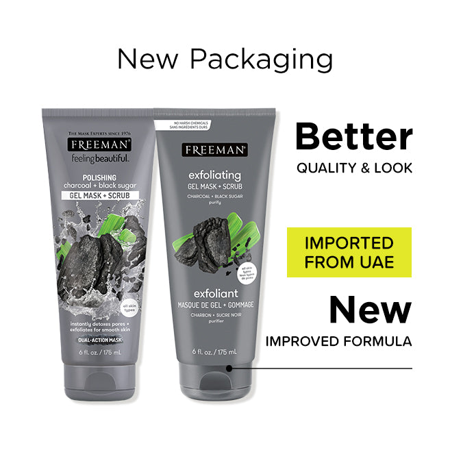 Freeman Beauty Exfoliating Charcoal & Black Sugar Gel Mask 175ml