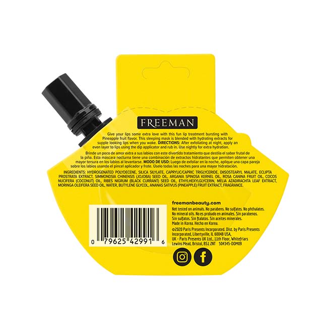 Freeman Beauty Lip Dip Hydrating Pineapple Sleeping Mask
