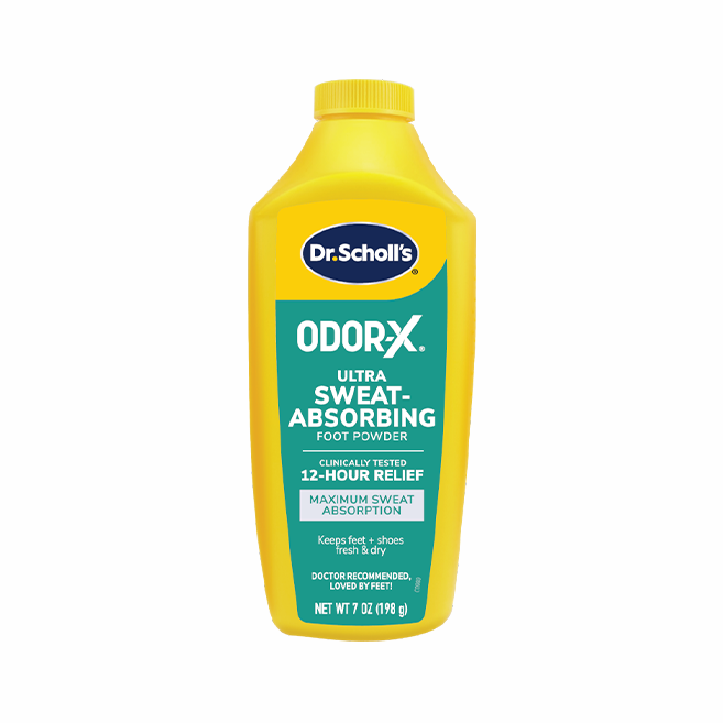 Dr. Scholl's Odor-X Ultra Sweat-Absorbing Foot Powder 198g