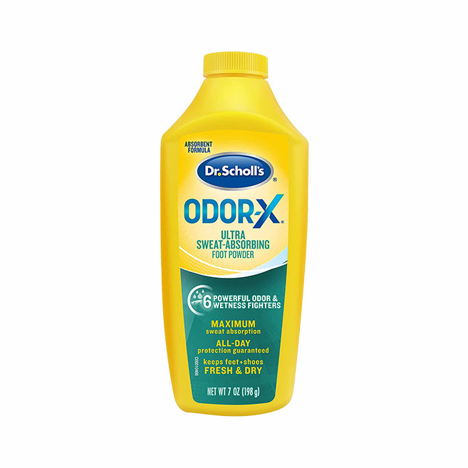 Dr. Scholl's Odor-X Ultra Sweat-Absorbing Foot Powder 198g