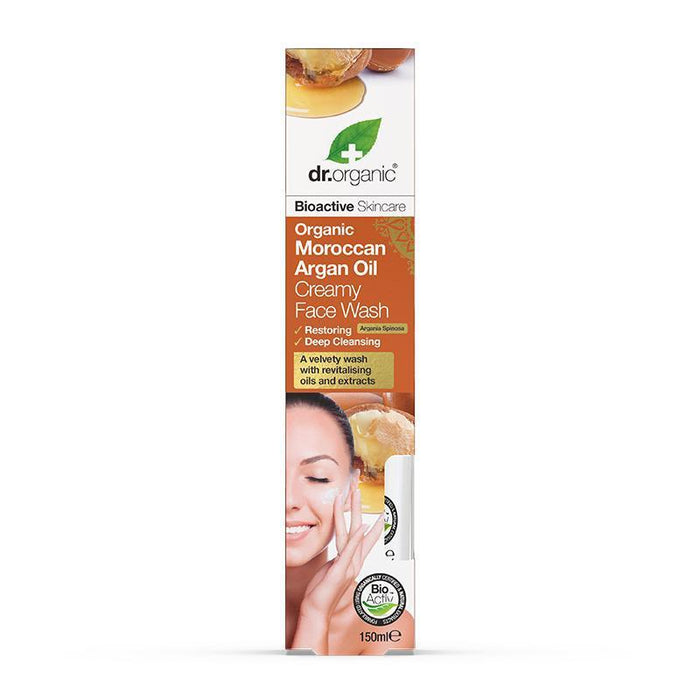dr.Organic Moroccan Argan Oil Creamy Face Wash 150ml