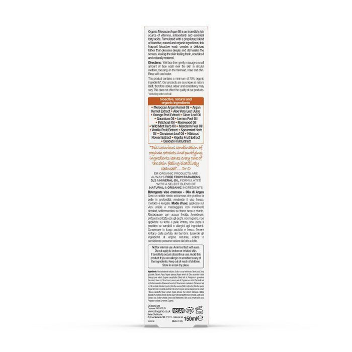 dr.Organic Moroccan Argan Oil Creamy Face Wash 150ml