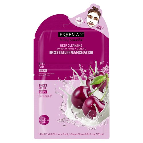 Freeman Beauty Deep Cleansing Sweet Cherry + Yogurt 2-Step Peel + Mask