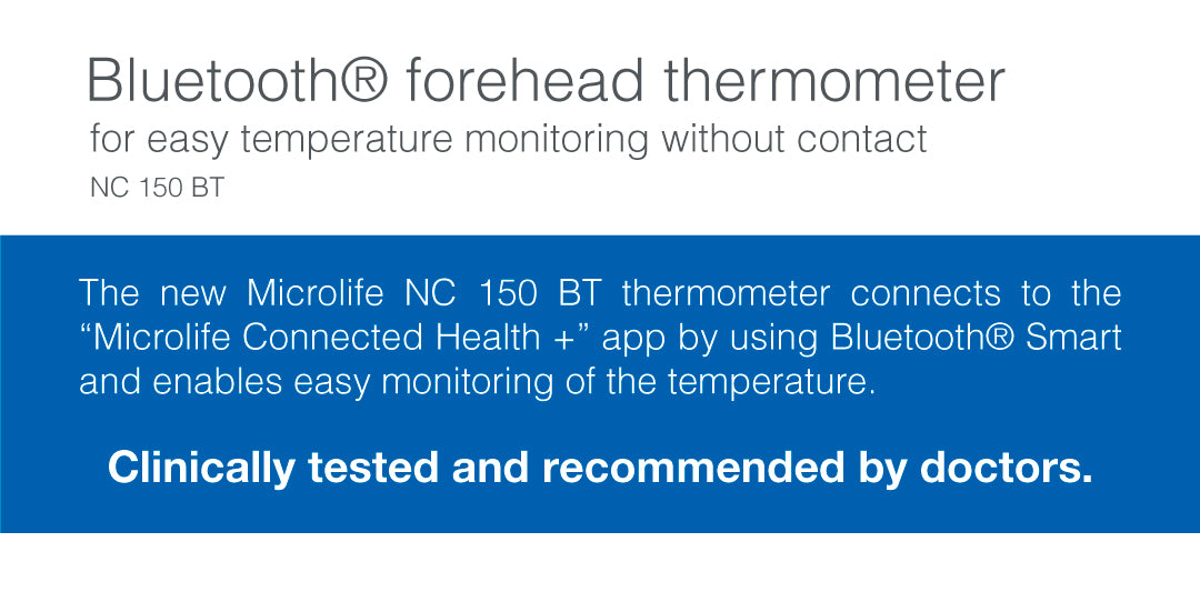 Microlife Infrared Bluetooth® Forehead Thermometer NC150 BT