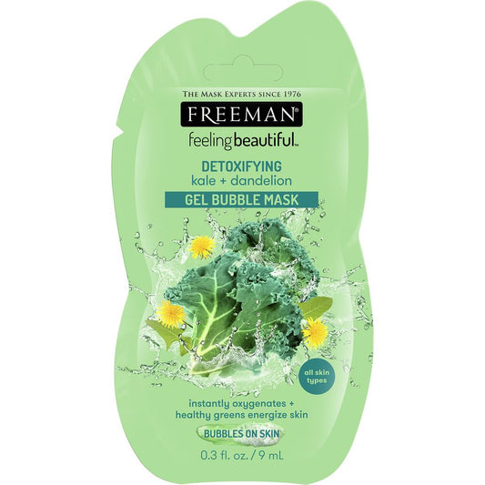 Freeman Beauty Kale + Dandelion Gel Bubble Mask (9ML Sachet)