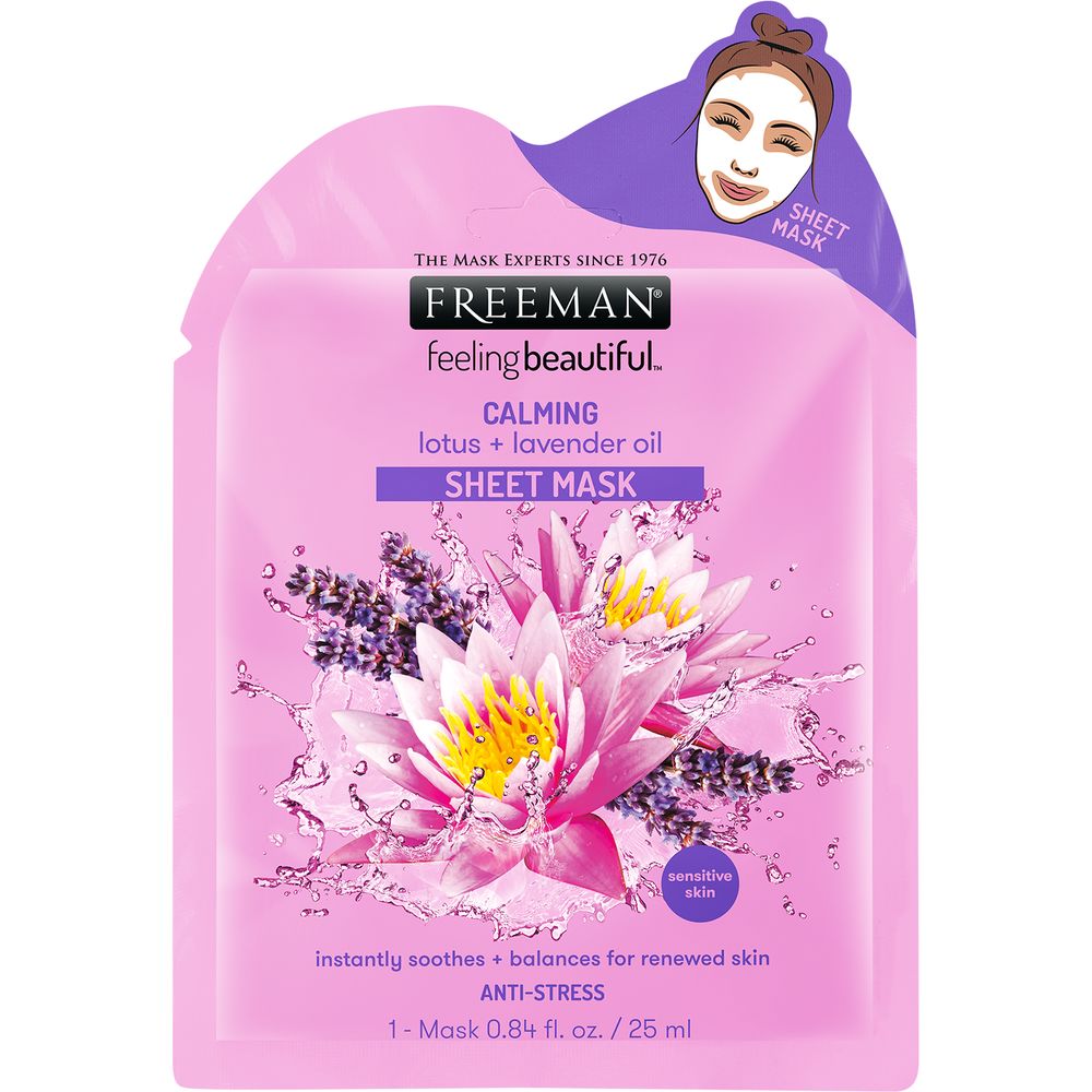 Freeman Beauty Calming Lotus + Lavender Oil Sheet Mask
