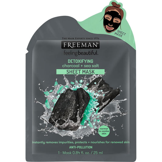 Freeman Beauty Detoxifying Charcoal + Sea Salt Sheet Mask