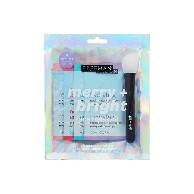 Freeman Beauty Merry + Bright 5 Piece Limited Edition Set