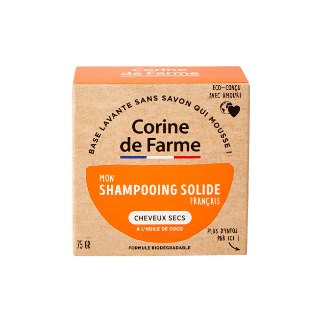 Corine de Farme Solid Shampoo Bar with Coconut Oil 75g
