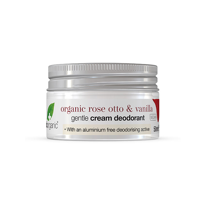 dr. Organic Rose & Vanilla Cream Deodorant 50ml