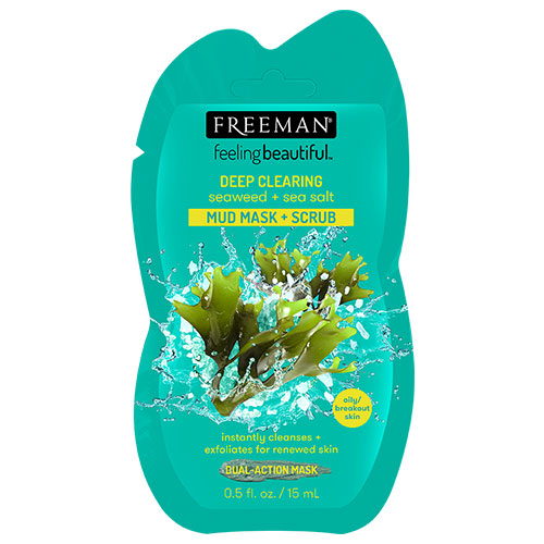 Freeman Beauty Seaweed + Sea Salt Mud Mask + Scrub 15ml