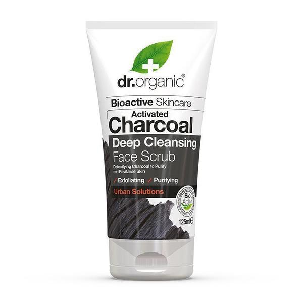 dr. Organic Activated Charcoal Deep Cleansing Face Scrub 125ml