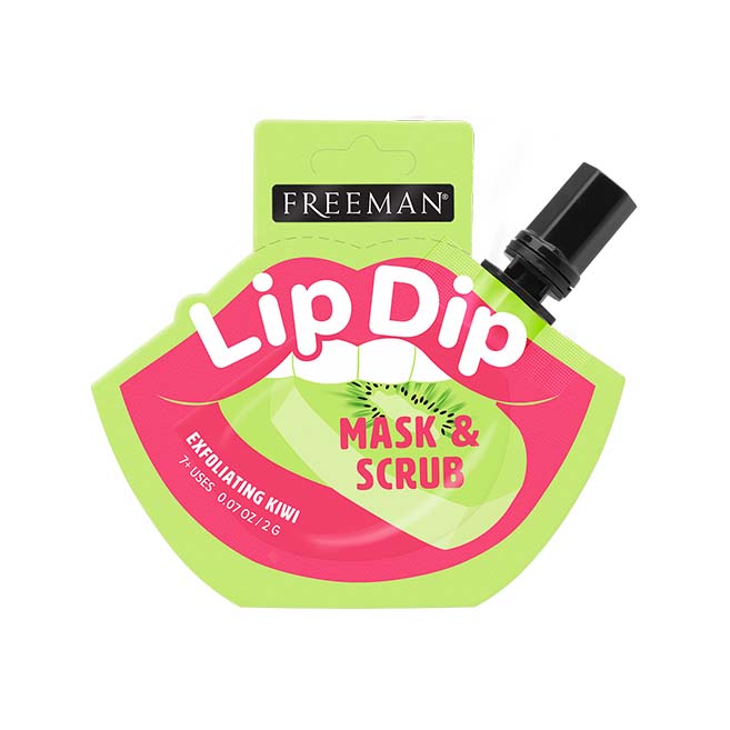 Freeman Beauty Lip Dip Exfoliating Kiwi Lip Scrub